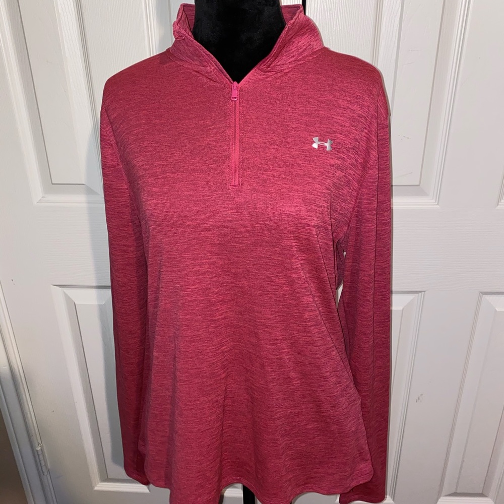 Under amour heat gear pink top